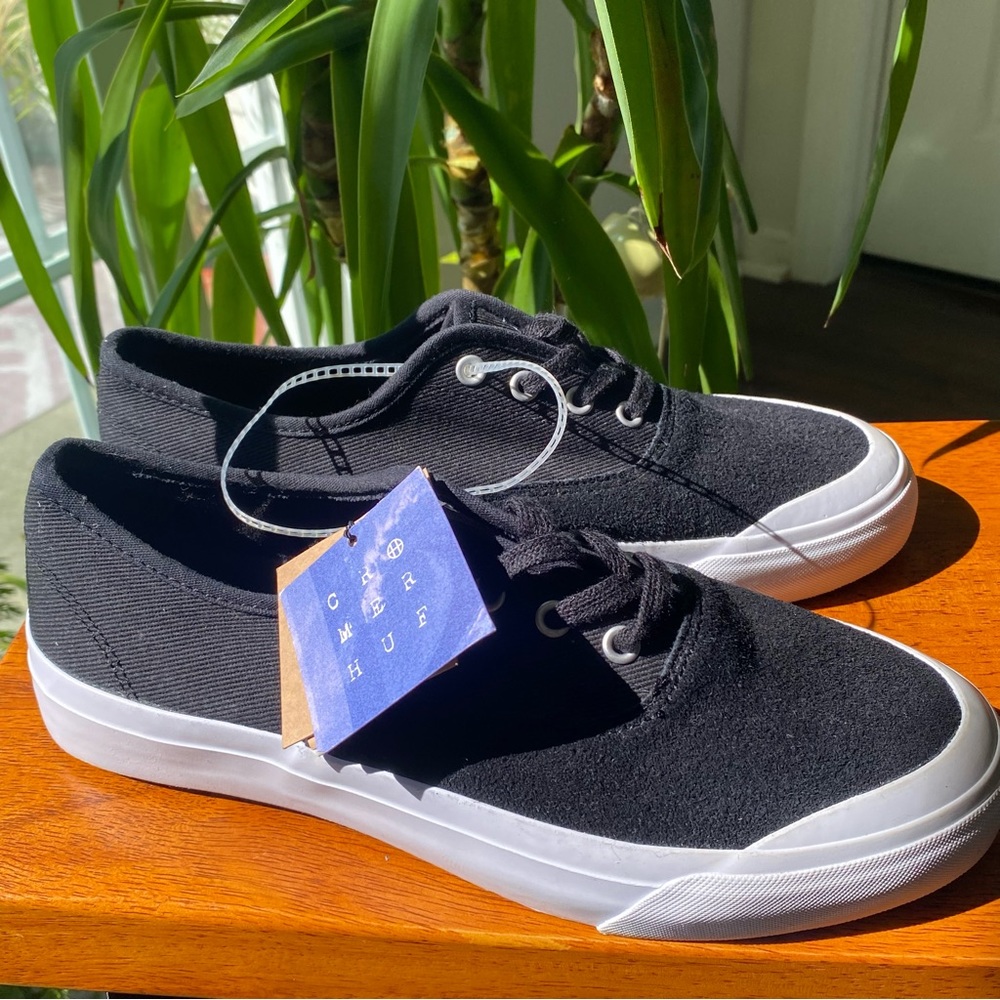 HUF Black Cromer Skate Shoes Size 5.5 New